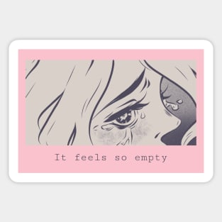 Sadness Sad Feelings Emotional Anime Girl Sticker